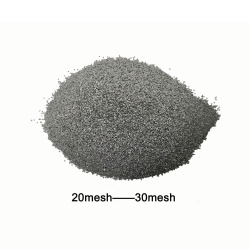 Crushed tungsten carbide grit for extending wear life and increasing efficiency