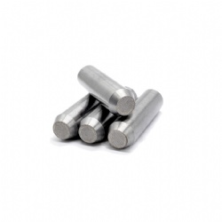 Nail making die header punches with carbide inserts for copper nails