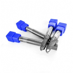 Cemented Tungsten Carbide Indexable Cutters Flatten 4 Flute Hrc45/Hrc55/Hrc65 Square Solid End Mill