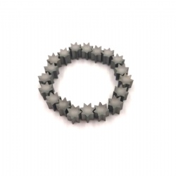 No-magnetic tungsten carbide crushed granules for wear tool parts